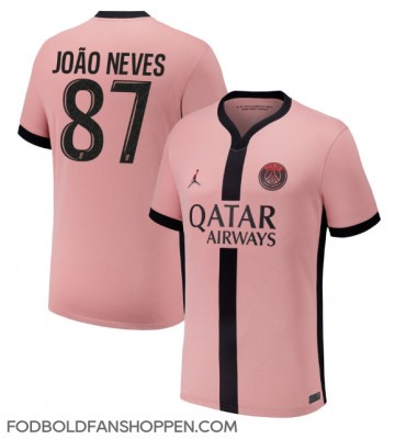 Paris Saint-Germain Joao Neves #87 Tredjetrøje 2024-25 Kortærmet